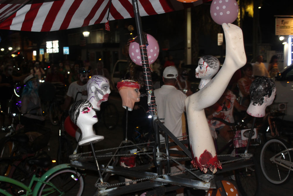 Zombie Bike Ride 2018 photo - Duval Street, Key West